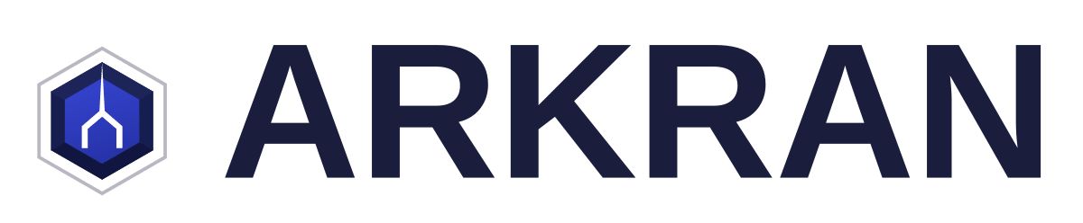 Arkran horizontal blue logo
